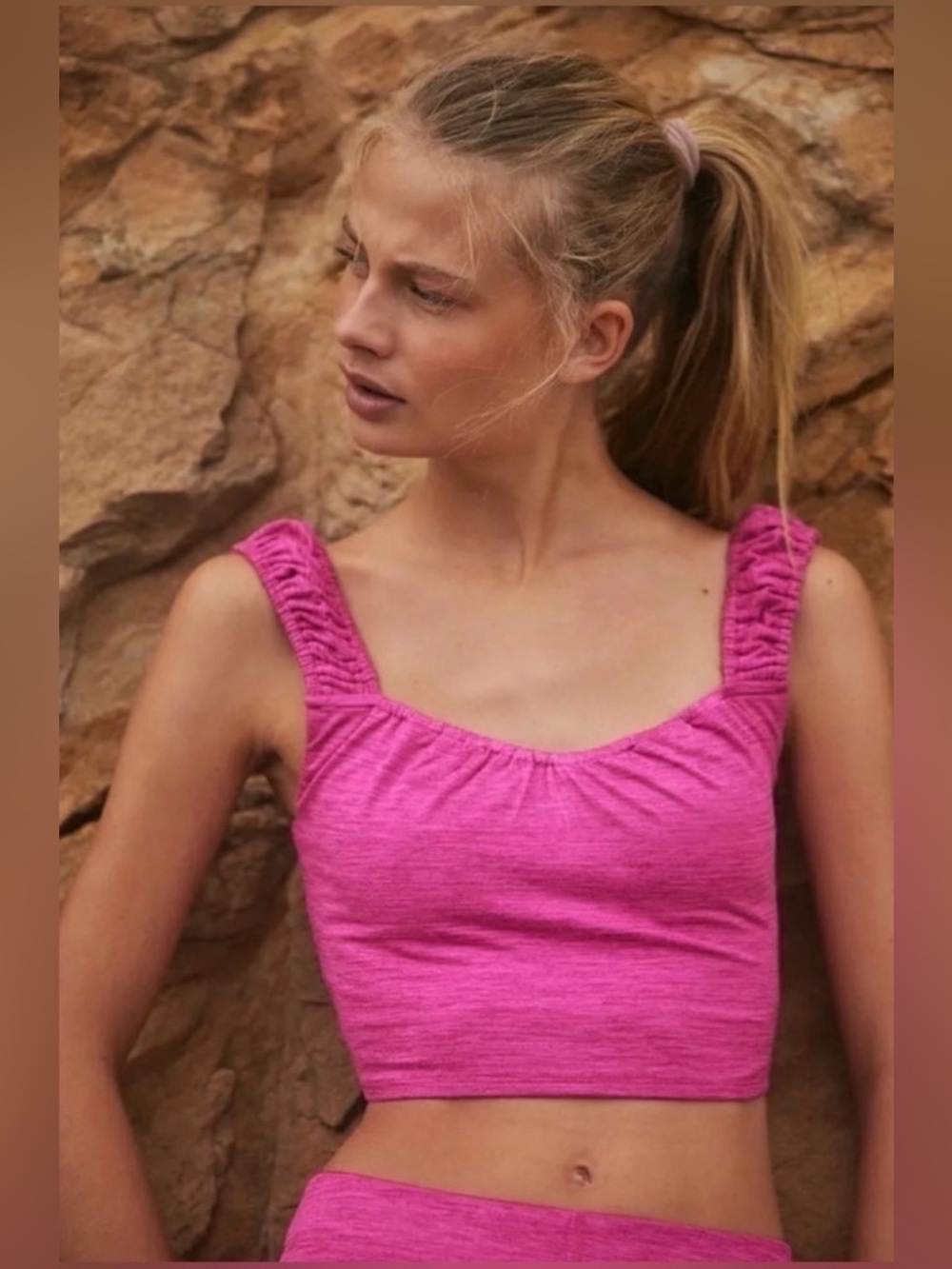 NWOT Free People Movement Stars Align Heather Tank Medium